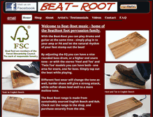 Tablet Screenshot of beat-root.co.uk